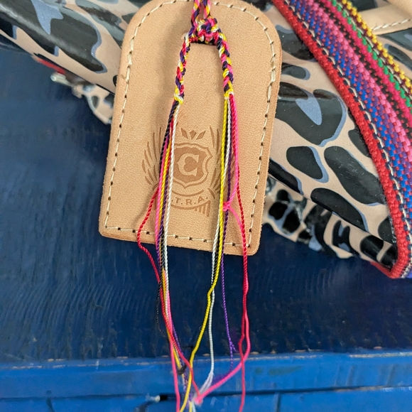 Consuela Blue Jag Weekender - Tan and Black Leopard Travel Bag - Picture 4 of 12